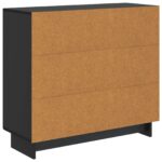 vidaXL Servírovacia skriňa Čierna 89 x 34,5 x 80 cm Kompozitné drevo – Obrázok 8