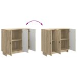 vidaXL Servírovacia skriňa Dub sonoma 89 x 34,5 x 80 cm – Obrázok 11