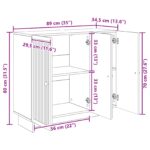 vidaXL Servírovacia skriňa Dub sonoma 89 x 34,5 x 80 cm – Obrázok 13