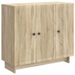vidaXL Servírovacia skriňa Dub sonoma 89 x 34,5 x 80 cm – Obrázok 2