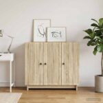 vidaXL Servírovacia skriňa Dub sonoma 89 x 34,5 x 80 cm – Obrázok 4