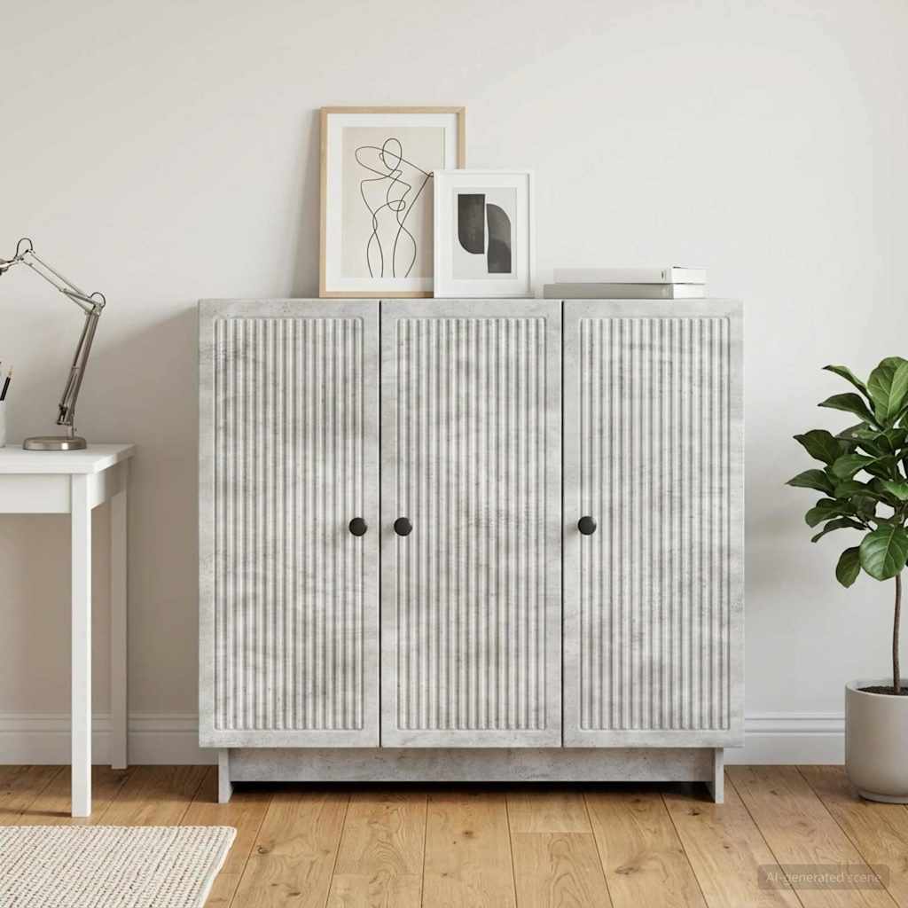 893958_1.jpg vidaXL Servírovacia skriňa Betónovo sivá 89 x 34,5 x 80 cm – Obrázok 1