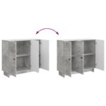 vidaXL Servírovacia skriňa Betónovo sivá 89 x 34,5 x 80 cm – Obrázok 11