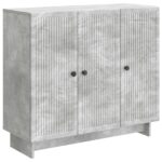 vidaXL Servírovacia skriňa Betónovo sivá 89 x 34,5 x 80 cm – Obrázok 2