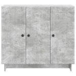 vidaXL Servírovacia skriňa Betónovo sivá 89 x 34,5 x 80 cm – Obrázok 6