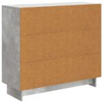 vidaXL Servírovacia skriňa Betónovo sivá 89 x 34,5 x 80 cm – Obrázok 8