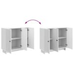 vidaXL Servírovacia skriňa Biela s vysokým leskom 89 x 34,5 x 80 cm – Obrázok 11
