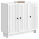 vidaXL Servírovacia skriňa Biela s vysokým leskom 89 x 34,5 x 80 cm – Obrázok 3