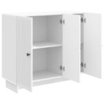 vidaXL Servírovacia skriňa Biela s vysokým leskom 89 x 34,5 x 80 cm – Obrázok 5