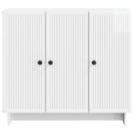 vidaXL Servírovacia skriňa Biela s vysokým leskom 89 x 34,5 x 80 cm – Obrázok 6