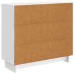 vidaXL Servírovacia skriňa Biela s vysokým leskom 89 x 34,5 x 80 cm – Obrázok 8