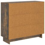 vidaXL Servírovacia skriňa Dymový dub 89 x 34,5 x 80 cm – Obrázok 8