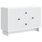 vidaXL Servírovacia skriňa Biela 89 x 34,5 x 60 cm Kompozitné drevo – Obrázok 2
