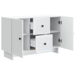 vidaXL Servírovacia skriňa Biela 89 x 34,5 x 60 cm Kompozitné drevo – Obrázok 5