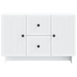 vidaXL Servírovacia skriňa Biela 89 x 34,5 x 60 cm Kompozitné drevo – Obrázok 6