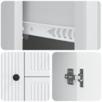 vidaXL Servírovacia skriňa Biela 89 x 34,5 x 60 cm Kompozitné drevo – Obrázok 9