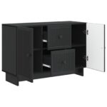 vidaXL Servírovacia skriňa Čierna 89 x 34,5 x 60 cm Kompozitné drevo – Obrázok 5