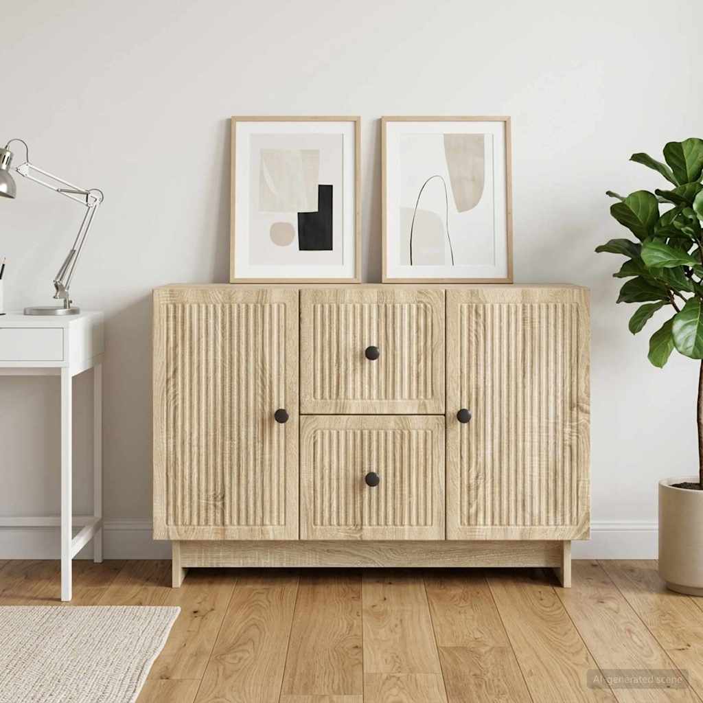 893967_1.jpg vidaXL Servírovacia skriňa so zásuvkou Dub sonoma 89 x 34,5 x 60 cm – Obrázok 1