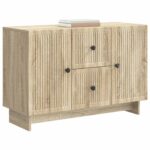 vidaXL Servírovacia skriňa so zásuvkou Dub sonoma 89 x 34,5 x 60 cm – Obrázok 3