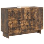 vidaXL Servírovacia skriňa so zásuvkou Dymový dub 89 x 34,5 x 60 cm – Obrázok 3