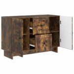 vidaXL Servírovacia skriňa so zásuvkou Dymový dub 89 x 34,5 x 60 cm – Obrázok 5