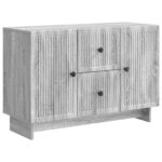 vidaXL Servírovacia skriňa so zásuvkou Sivá sonoma 89 x 34,5 x 60 cm – Obrázok 2