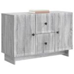vidaXL Servírovacia skriňa so zásuvkou Sivá sonoma 89 x 34,5 x 60 cm – Obrázok 3