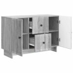 vidaXL Servírovacia skriňa so zásuvkou Sivá sonoma 89 x 34,5 x 60 cm – Obrázok 5