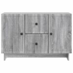 vidaXL Servírovacia skriňa so zásuvkou Sivá sonoma 89 x 34,5 x 60 cm – Obrázok 6