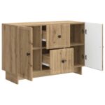 vidaXL Servírovacia skriňa so zásuvkou Dub artisan 89 x 34,5 x 60 cm – Obrázok 5