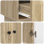 vidaXL Servírovacia skriňa Sonoma dub 66 x 34,5 x 95 cm – Obrázok 10