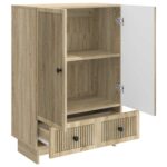 vidaXL Servírovacia skriňa Sonoma dub 66 x 34,5 x 95 cm – Obrázok 6