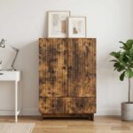 vidaXL Servírovacia skriňa Údený Dub 66 x 34,5 x 95 cm