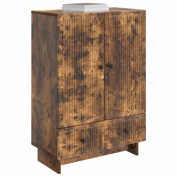 vidaXL Servírovacia skriňa Údený Dub 66 x 34,5 x 95 cm – Obrázok 3