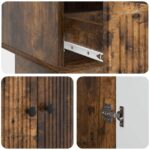 vidaXL Servírovacia skriňa Údený Dub 66 x 34,5 x 95 cm – Obrázok 9