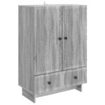 vidaXL Servírovacia skriňa Sivá Sonoma 66 x 34,5 x 95 cm – Obrázok 2