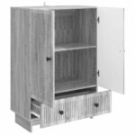 vidaXL Servírovacia skriňa Sivá Sonoma 66 x 34,5 x 95 cm – Obrázok 5