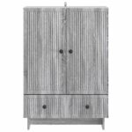 vidaXL Servírovacia skriňa Sivá Sonoma 66 x 34,5 x 95 cm – Obrázok 6