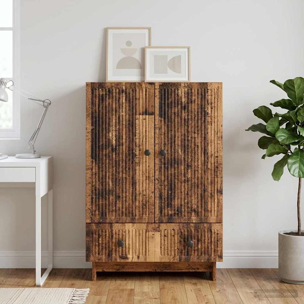 893983_1.jpg vidaXL Servírovacia skriňa Staré drevo 66 x 34,5 x 95 cm – Obrázok 1