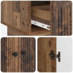 vidaXL Servírovacia skriňa Staré drevo 66 x 34,5 x 95 cm – Obrázok 9