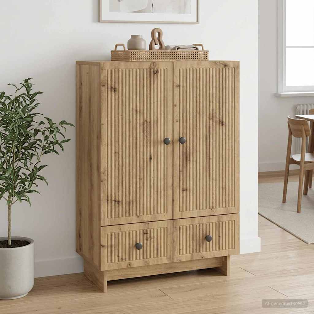 893984_1.jpg vidaXL Servírovacia skriňa Remeselný Dub 66 x 34,5 x 95 cm – Obrázok 1