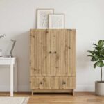 vidaXL Servírovacia skriňa Remeselný Dub 66 x 34,5 x 95 cm – Obrázok 4