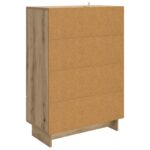 vidaXL Servírovacia skriňa Remeselný Dub 66 x 34,5 x 95 cm – Obrázok 8