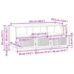 vidaXL TV skrinka Biela 102 x 34,5 x 50 cm Kompozitné drevo – Obrázok 11