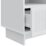 vidaXL TV skrinka Biela 102 x 34,5 x 50 cm Kompozitné drevo – Obrázok 9