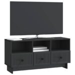 vidaXL TV skrinka Čierna 102 x 34,5 x 50 cm Kompozitné drevo – Obrázok 3