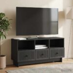 vidaXL TV skrinka Čierna 102 x 34,5 x 50 cm Kompozitné drevo – Obrázok 4