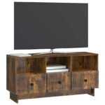 vidaXL TV skrinka Dymový dub 102 x 34,5 x 50 cm Kompozitné drevo – Obrázok 3