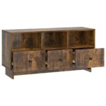 vidaXL TV skrinka Dymový dub 102 x 34,5 x 50 cm Kompozitné drevo – Obrázok 5