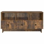 vidaXL TV skrinka Dymový dub 102 x 34,5 x 50 cm Kompozitné drevo – Obrázok 6